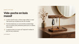 Vide-poche en bois massif : idée cadeau homme ou femme