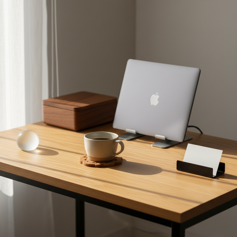 Accessoires bureau bois petits espaces — hero
