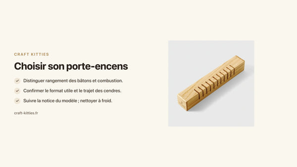 Porte-encens en bois : format, cendres et précautions de choix — Craft Kitties