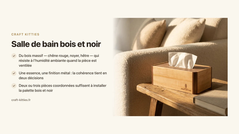 Salle de bain bois et noir : comment marier les deux pour un résultat pro — Craft Kitties