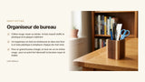 Organiseur de bureau : bois massif ou métal/plastique — comparatif complet