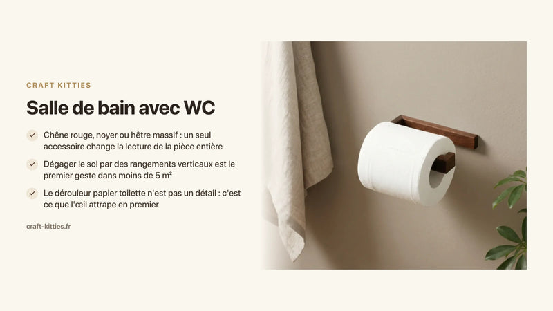 Salle de bain avec WC : comment tout organiser dans un petit espace — Craft Kitties