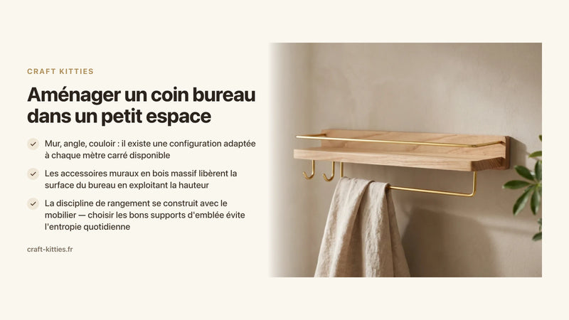 Aménager un coin bureau dans un petit espace : 9 configurations qui fonctionnent — Craft Kitties