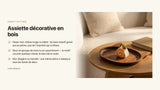 Assiette décorative en bois : le guide d'achat pour décorer votre intérieur