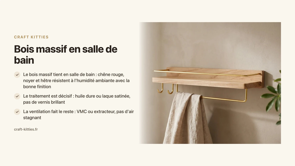 Bois massif en salle de bain : est-ce viable et comment le protéger de l'humidité ? — Craft Kitties