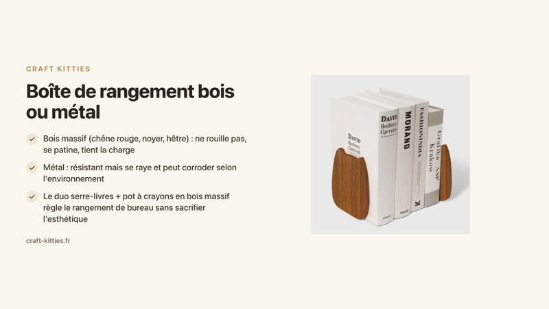 Boîte de rangement bois ou métal : laquelle résiste le mieux au quotidien ? — Craft Kitties