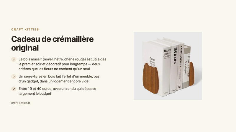 Cadeau de crémaillère original : sortir des fleurs et du champagne — Craft Kitties