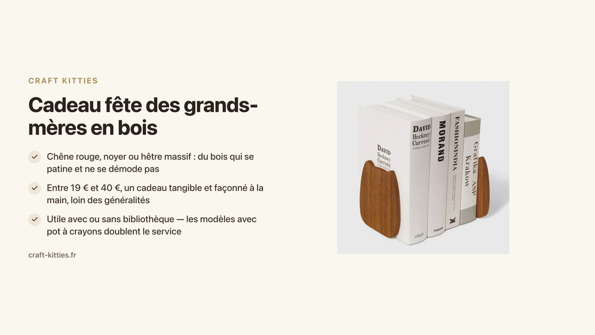 Cadeau fête des grands-mères en bois : sélection artisanale et durable — Craft Kitties