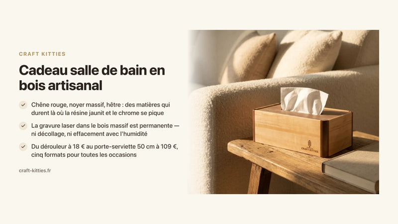 Cadeau salle de bain en bois artisanal : 10 idées originales et durables — Craft Kitties