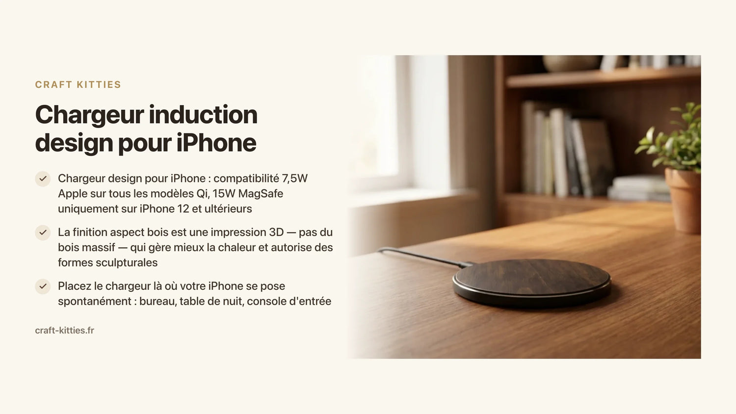 Chargeur induction design pour iPhone : les meilleurs modèles — Craft Kitties