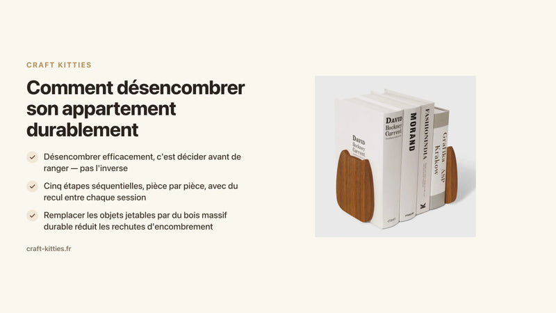 Comment désencombrer son appartement durablement : méthode simple en 5 étapes — Craft Kitties