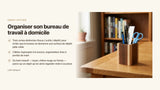 Organiser son bureau de travail à domicile : zones, câbles et accessoires bois