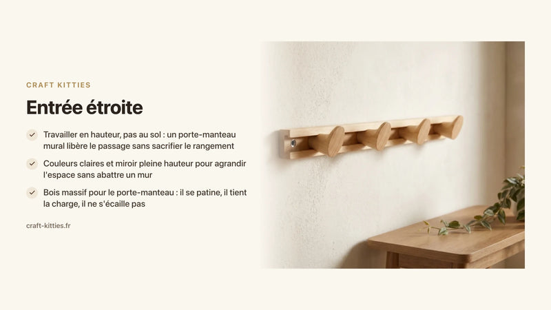 Entrée étroite : 10 idées déco pour un couloir d'entrée qui donne envie — Craft Kitties