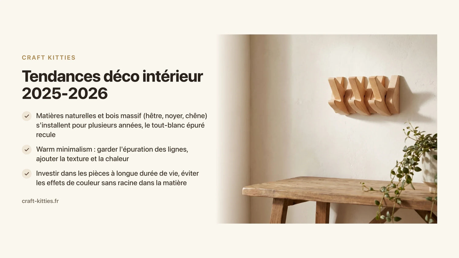 Tendances déco intérieur 2025-2026 : ce qui dure vs ce qui passe — Craft Kitties