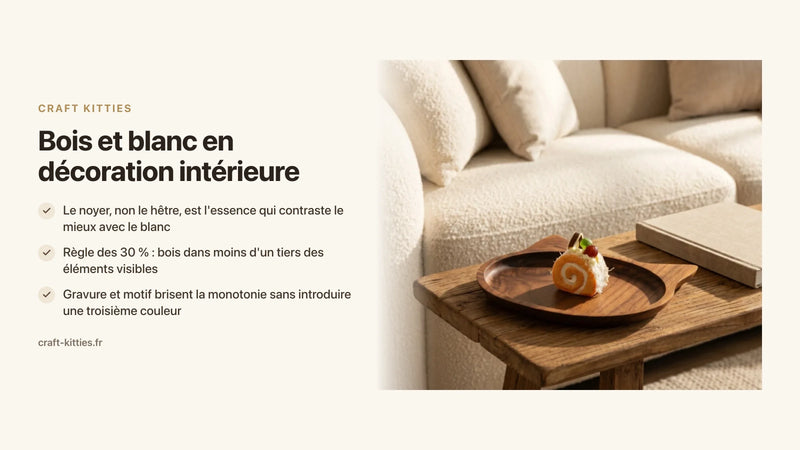 Bois et blanc en décoration intérieure : le duo intemporel pièce par pièce — Craft Kitties