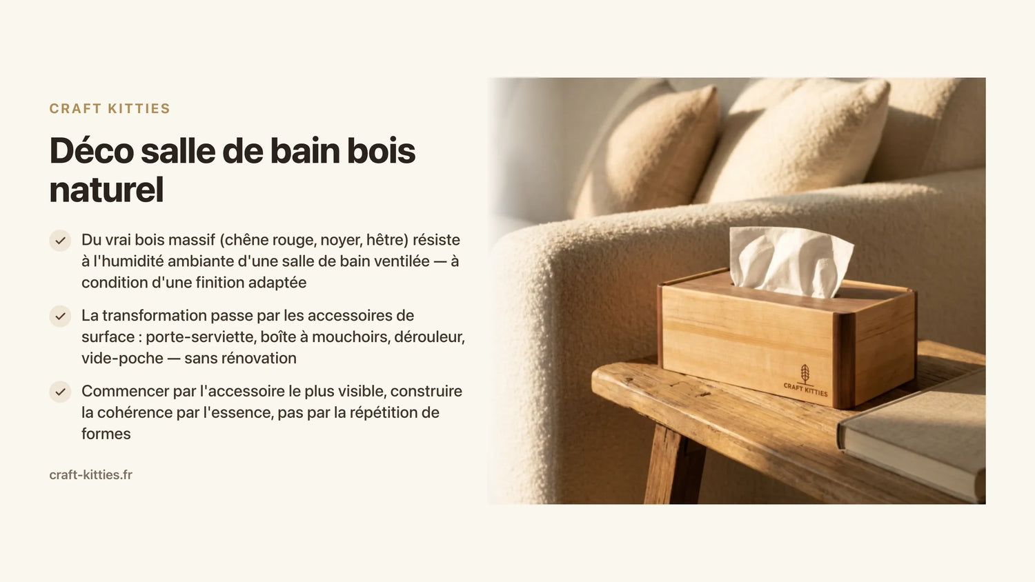 Déco salle de bain bois naturel : idées pour un espace zen et chaleureux — Craft Kitties
