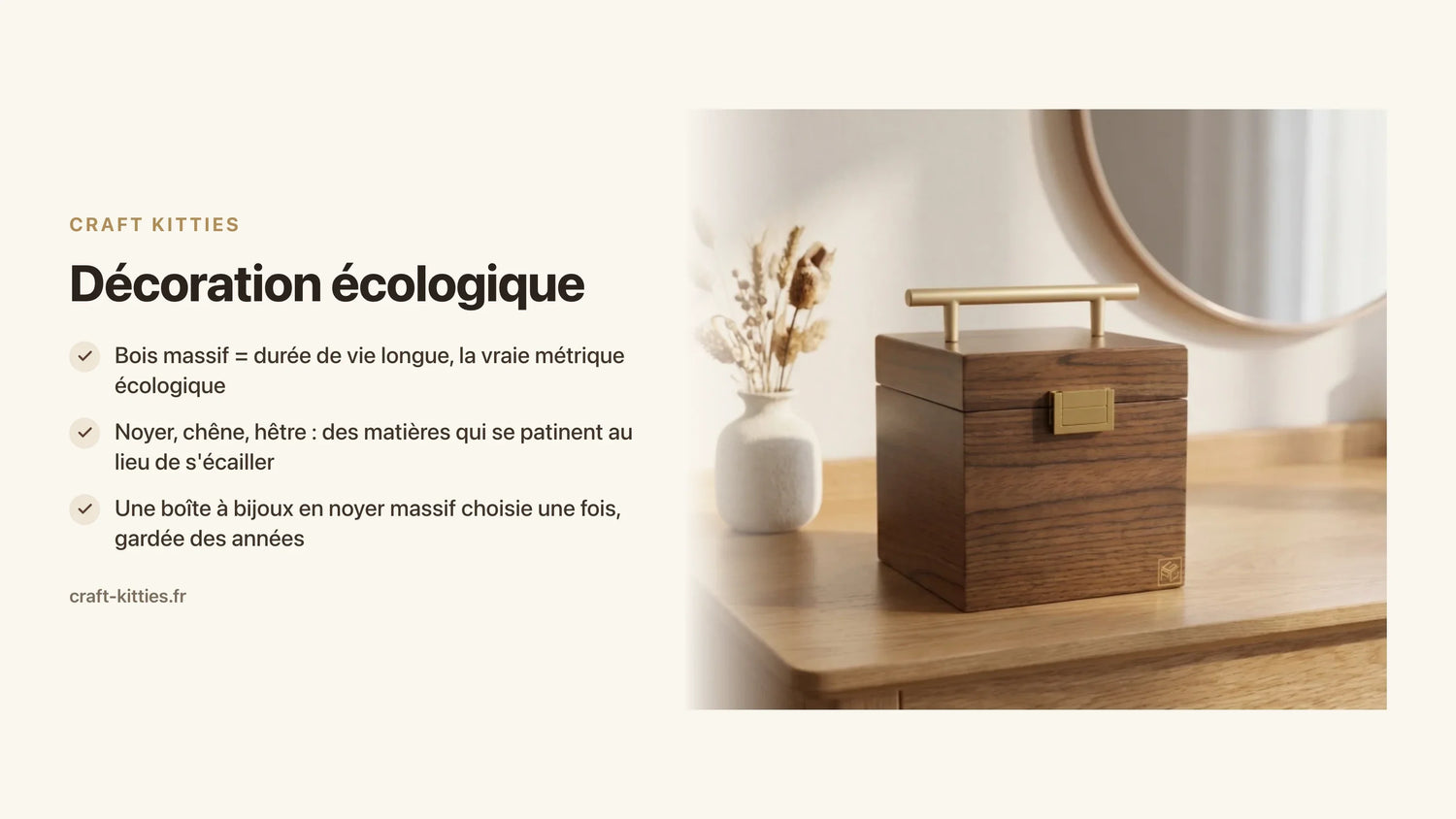 Décoration écologique : pourquoi choisir des objets en bois massif est un geste concret — Craft Kitties
