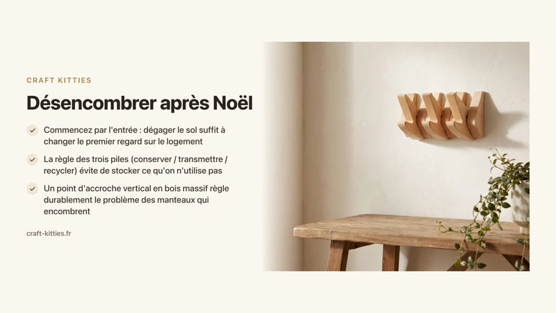 Désencombrer après Noël : le guide pas-à-pas pour repartir léger en janvier — Craft Kitties