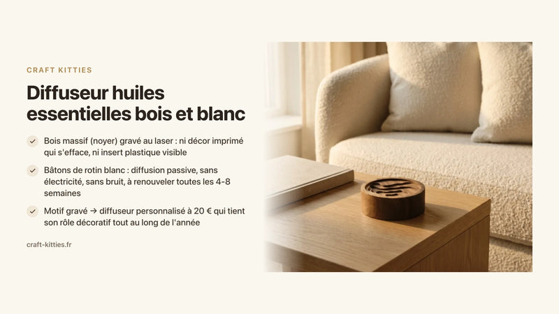 Diffuseur huiles essentielles bois et blanc : les modèles les plus déco — Craft Kitties