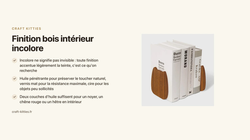 Finition bois intérieur incolore : garder le naturel tout en protégeant, comment faire ? — Craft Kitties