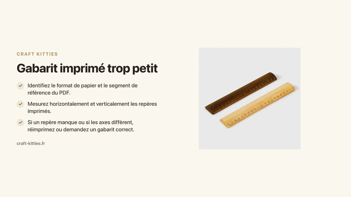 Gabarit imprimé trop petit : vérifier l’échelle avant de mesurer un accessoire — Craft Kitties