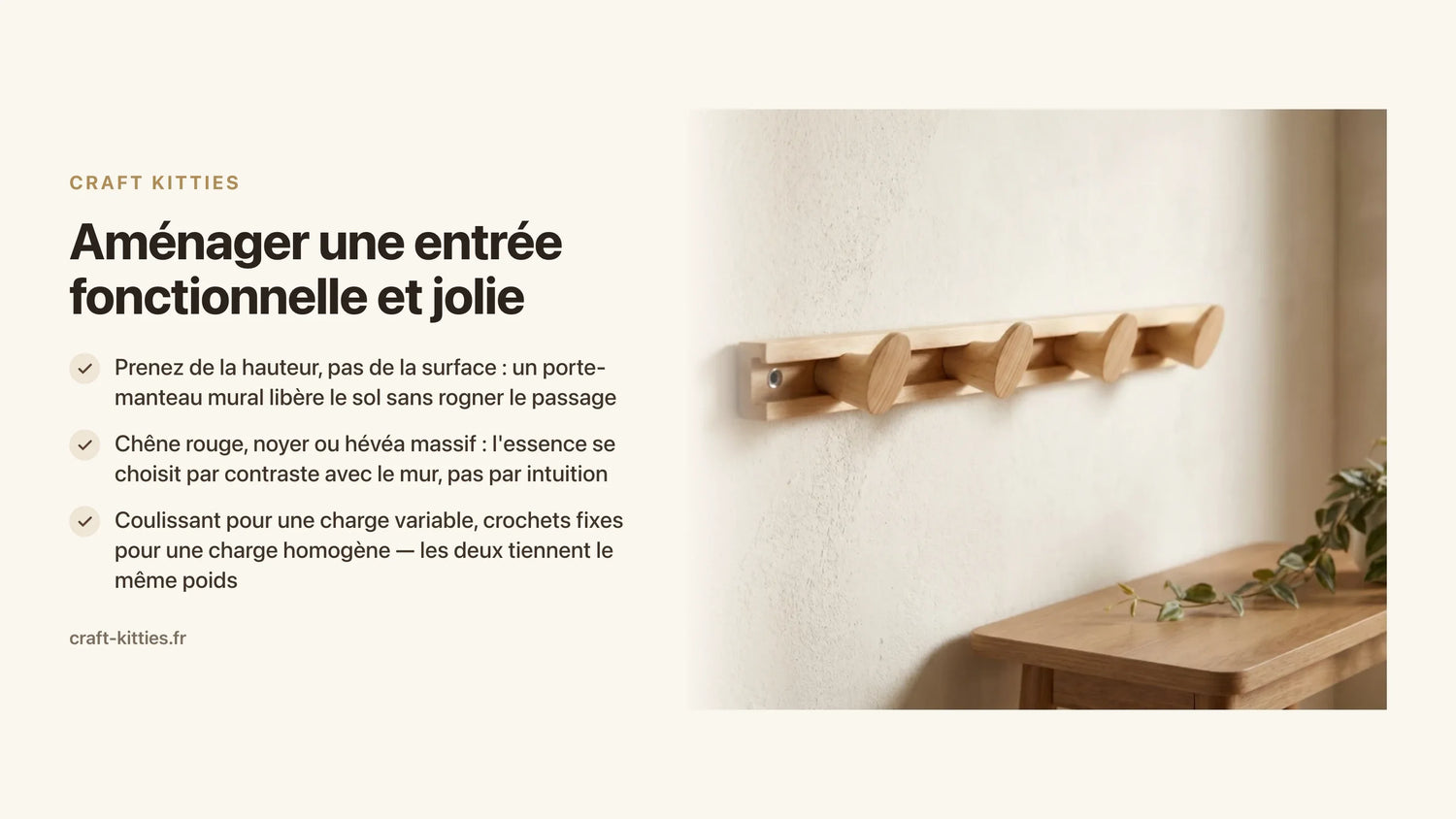 Aménager une entrée fonctionnelle et jolie : le guide complet pas à pas — Craft Kitties