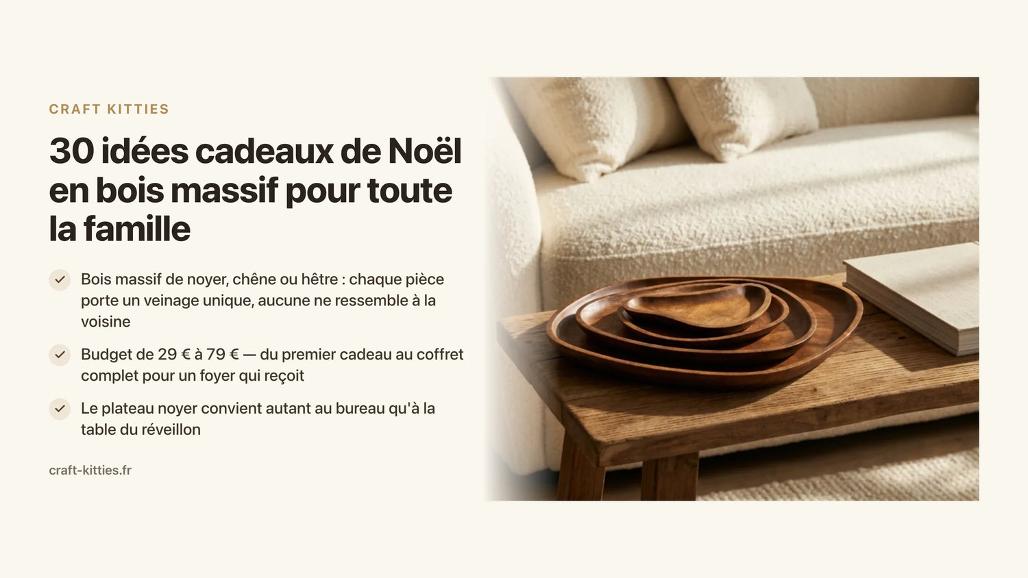 30 idées cadeaux de Noël en bois massif pour toute la famille — Craft Kitties