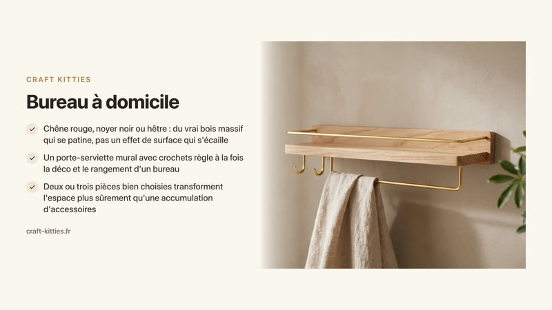 Bureau à domicile : 8 idées déco en bois pour un espace de travail inspirant et rangé — Craft Kitties