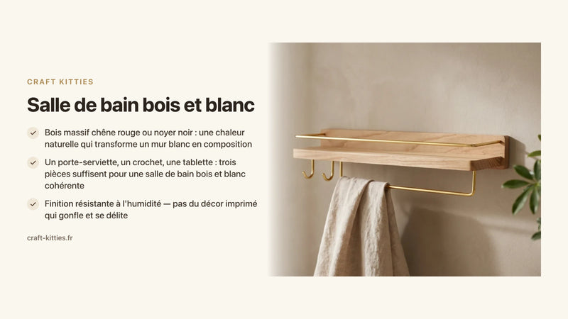 Salle de bain bois et blanc : inspirations et objets pour une déco lumineuse et apaisante — Craft Kitties