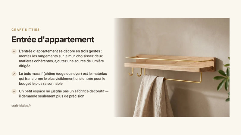Entrée d'appartement : 10 idées déco pour en faire un espace accueillant (même petit) — Craft Kitties