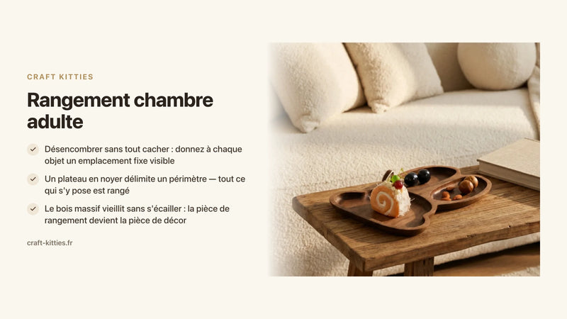 Rangement chambre adulte : 12 idées pour désencombrer sans tout cacher — Craft Kitties