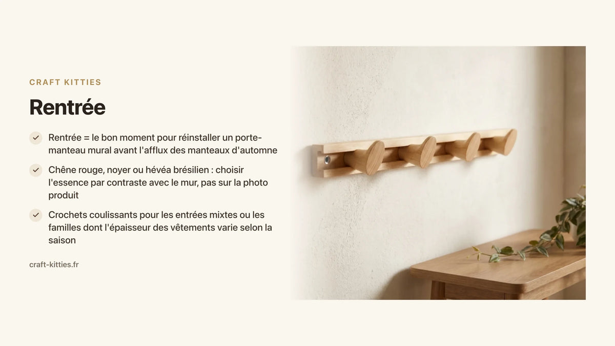 Rentrée : réorganiser son entrée maison — les solutions bois qui changent tout — Craft Kitties