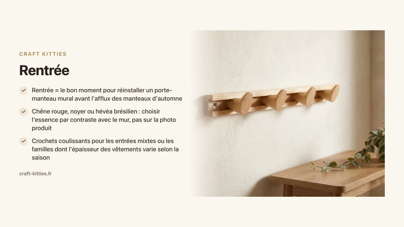 Rentrée : réorganiser son entrée maison — les solutions bois qui changent tout — Craft Kitties