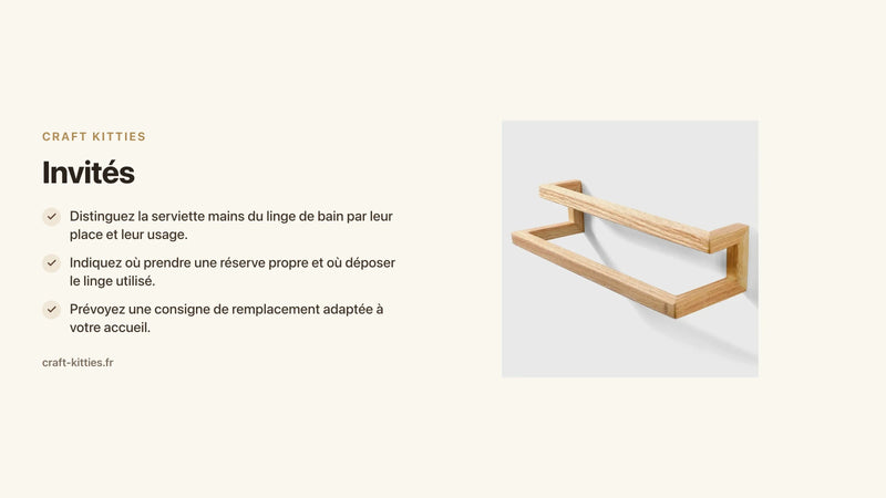 Invités : séparer la serviette pour les mains des serviettes de bain — Craft Kitties