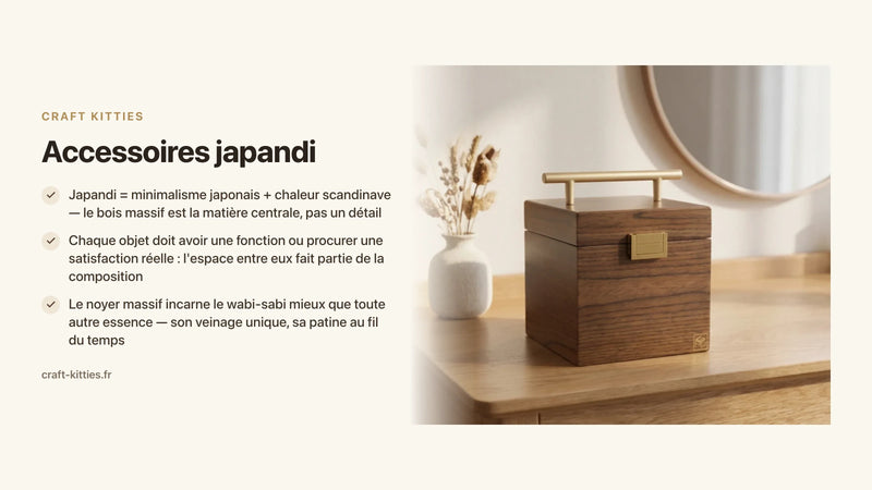 Accessoires japandi : quels objets déco en bois choisir pour sublimer un intérieur — Craft Kitties
