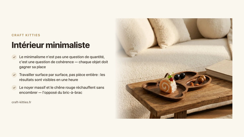 Intérieur minimaliste : par où commencer quand on ne sait pas se débarrasser — Craft Kitties