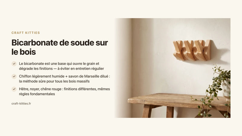 Bicarbonate de soude sur le bois : bonne idée ou risque pour votre meuble ? — Craft Kitties