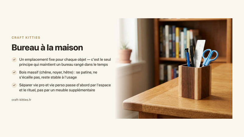 Bureau à la maison : 11 façons de l'organiser pour séparer vie pro et vie perso — Craft Kitties