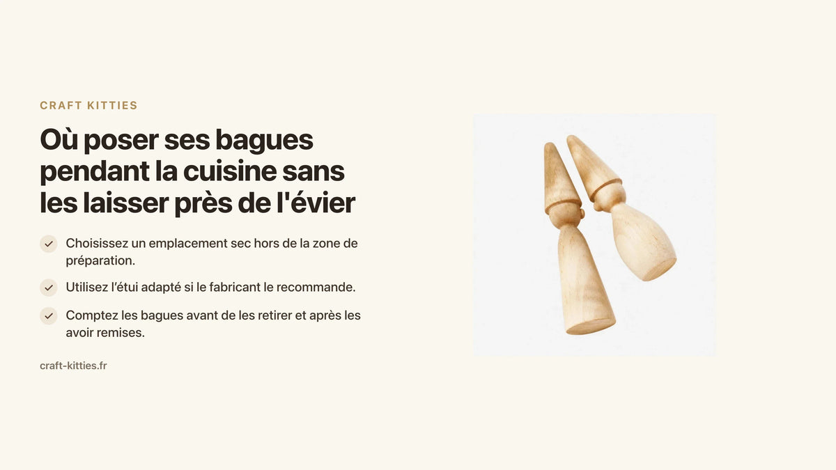 Où poser ses bagues pendant la cuisine sans les laisser près de l'évier ? — Craft Kitties