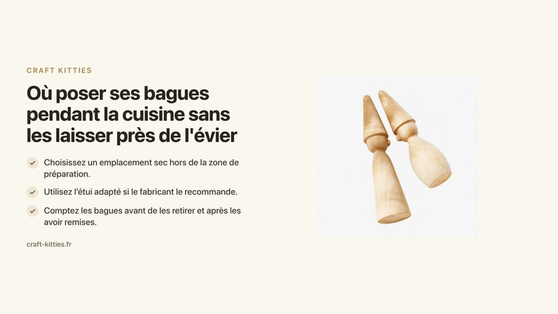 Où poser ses bagues pendant la cuisine sans les laisser près de l'évier ? — Craft Kitties