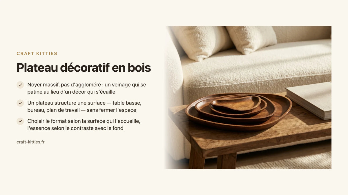 Plateau décoratif en bois : le guide d'achat complet — Craft Kitties