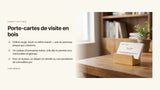 Porte-cartes de visite en bois : idée cadeau d'entreprise