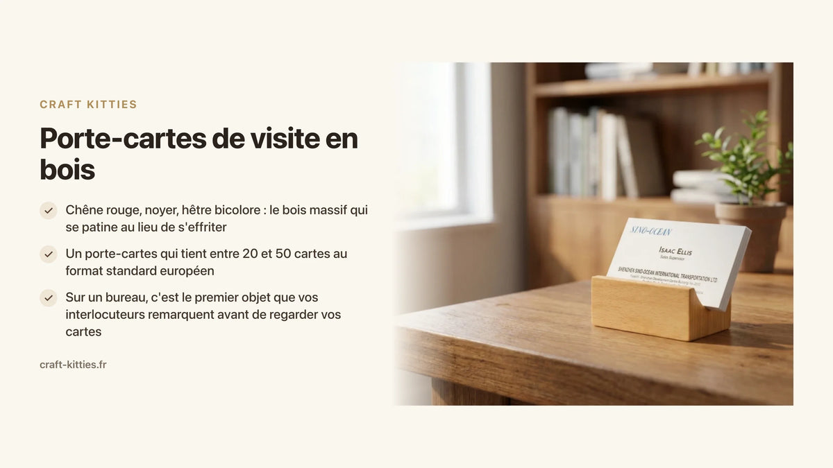 Porte-cartes de visite en bois : le guide d'achat complet — Craft Kitties