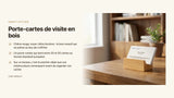 Porte-cartes de visite en bois : le guide d'achat complet