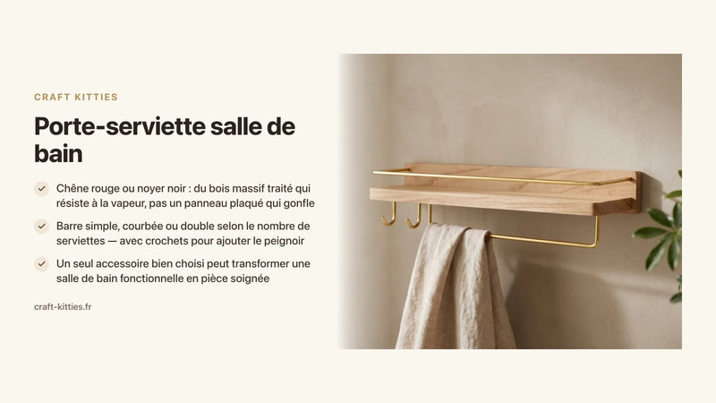 Porte-serviette salle de bain : quel modèle choisir selon votre déco ? — Craft Kitties