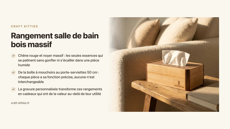 Rangement salle de bain bois massif : solutions pratiques et élégantes — Craft Kitties