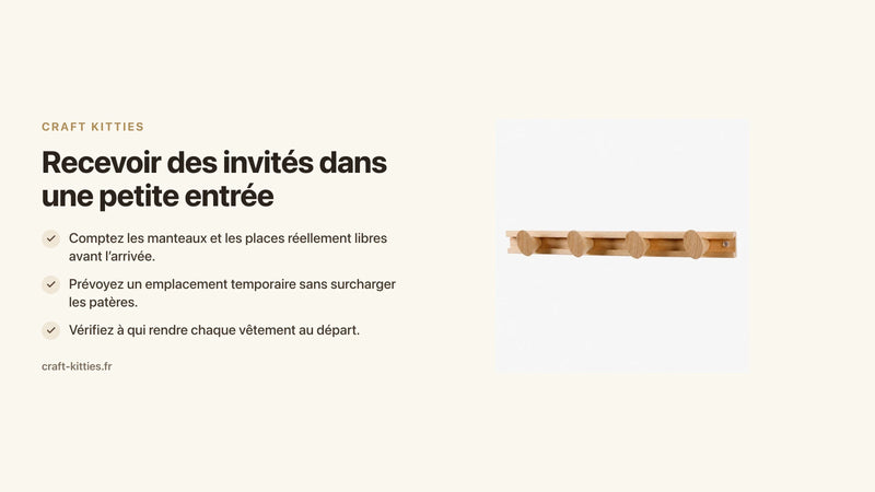 Recevoir des invités dans une petite entrée : prévoir les manteaux supplémentaires — Craft Kitties