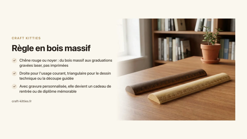 Règle en bois massif : guide d'achat et conseils de choix — Craft Kitties