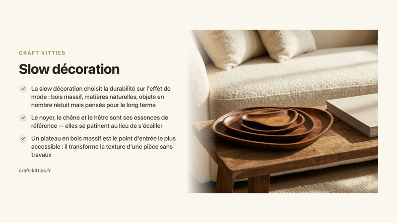 Slow décoration : le mouvement qui réinvente nos intérieurs autour du naturel et du durable — Craft Kitties