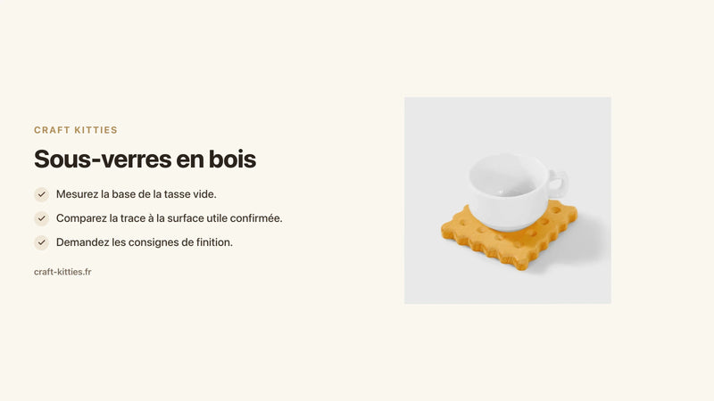 Sous-verres en bois : choisir la base, le diamètre et le rangement — Craft Kitties
